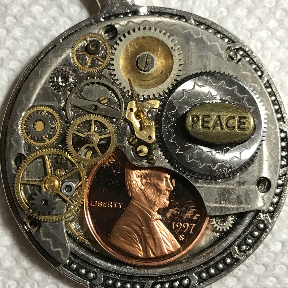 💥SPECIAL💥Penny Steampunk Pocket Watch  Necklace - Picture 4 of 7